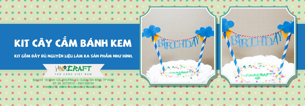 Kit cây cắm bánh kem 07